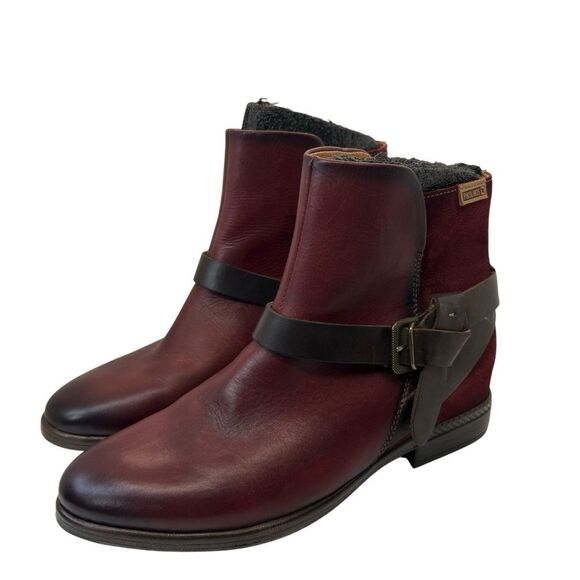 Pikolinos Ordino EU 39 style W8M-8919 Ankle Boot (Women) - Garnet Leather - Picture 13 of 15